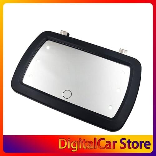 Car Visor Mirror Universal Makeup Folding Vanity Mirror Cosmetic Clip-on Sun-shading Mirror for Car Truck SUV Rear View Mirror