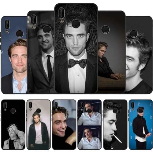 Robert pattinson black soft Phone Case for huawei P40 P30 P20 P10 Pro lite P9 Lite nova 4E 6SE Psmart 2019 Y6 9 Prime