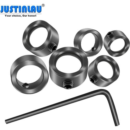 JUSTINLAU 3-16mm Woodworking Drill Locator Drill Bit Depth Stop Collars Ring Positioner Drill Locator Wood Drill Bit Tool