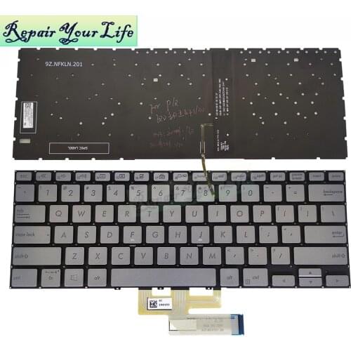 US UK CF Backlit keyboard for ASUS ZenBook flip 14 UX462 UX462DA English Canadian French Notebook keyboards 0KNB0-262NUS00 New