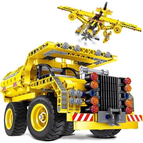 Creator 2-In-1 High-Tech City Engineering Vehicle Truck Robot Excavator Tank Bulldozer Forklift MOC Building Blocks Bricks Model