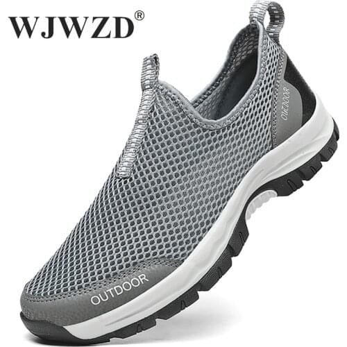 Summer Men Casual Shoes Hollow Mesh Sneakers Men Breathable Water Sneakers Men Outdoor Climbing Treking Shoes Zapatillas Hombre