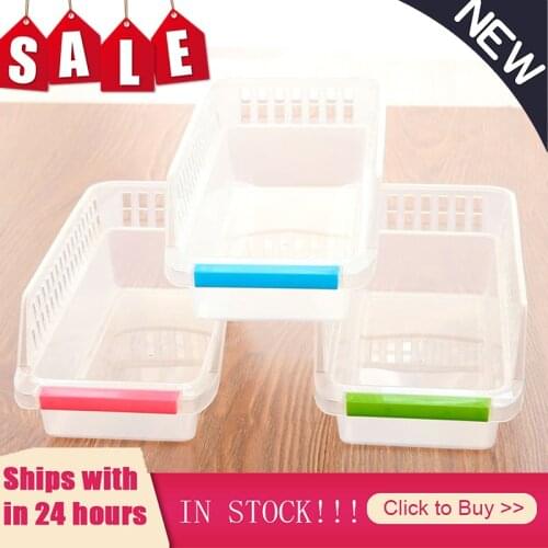 Kitchen Refrigerator Organizer Basket Container Drawner Storage Box Drawer Space Saver Slide Fridge Rack Food Storage Rack