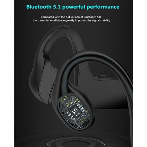 New Headphones With Bone Conduction Earphones Bluetooth Earphone Wireless Blutooth Headset TWS Sports Waterproof Earbuds