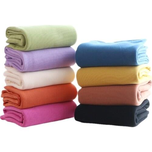 Width 64'' Solid Color Fashionable Simple Rib Knitted Fabric By The Half Yard For Jacket Trousers Material