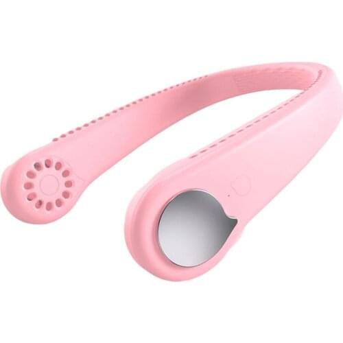 Portable Lazy Sports Halter Fan Mini Hanging Neck Fan USB Rechargeable Cover Halter Sports Fan Air Cooler Outdoor