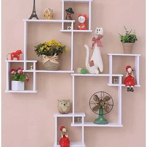 Simple Living Room Storage Rack Hanging Shelves Wall Storage Holder Fashion Home Rack