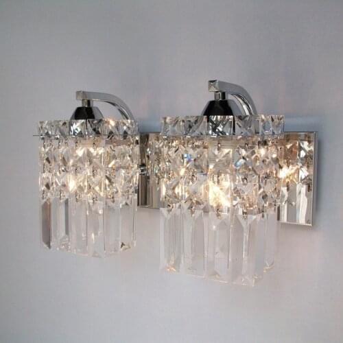 Crystal Wall Lamp Living Room Modern Wall Lamps bathroom wall lighting Modern Crystal Wall Lights dressing table Mirror sconces