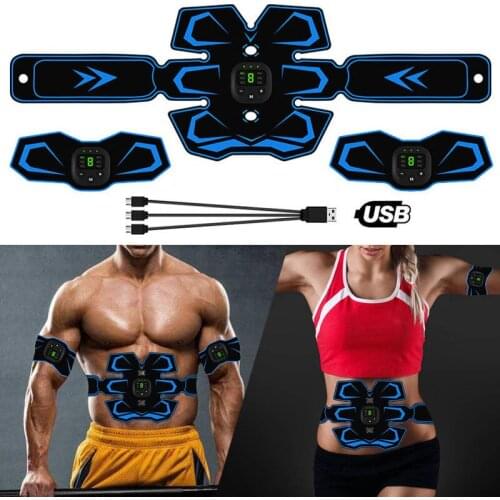 Gym EMS Muscle Electro Stimulator Electrostimulator Abdominal Electric Massager Training Apparatus Fitness Machine Building Body