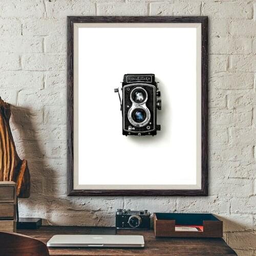 Vintage Camera Posters and Prints Photography Lover Gift Minimalist Black White Retro Wall Art Canvas Painting Home Decor