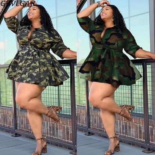 Plus size Winter Women Jackets Coats Femal Thick Jackets Camouflage Print Street Sashes Wear Long Sleev Sleeve Cropped Fall Coat