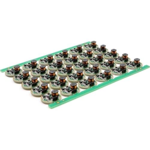 Flashlight Driver Board 17mm XM-L/XM-L2 1-Mode 3.0V-18V Circuit Board for DIY Flashlight/Torch (5 PCS)