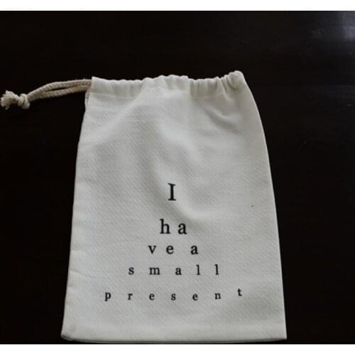 500pcs CBRL white cotton jewelry pouch custom 13*18cm shoe pouch drawstring bag for jewelry storaage and packaging free shipping