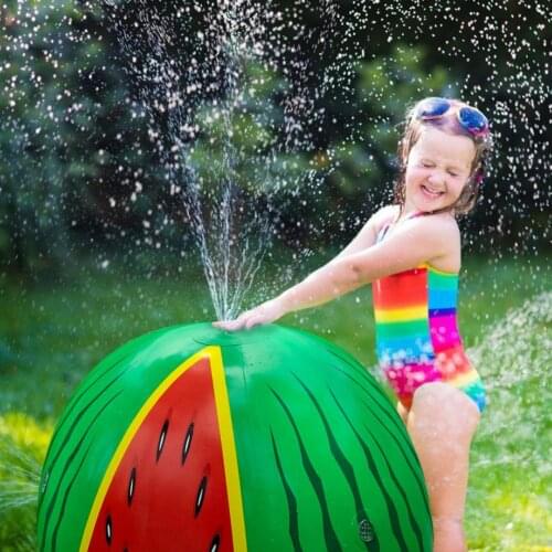 60CM Watermelon Inflatable Ball Pool Toys Mega Melon Ball Summer Inflatable Sprinkler Toys For Kids Swimming Water Ball