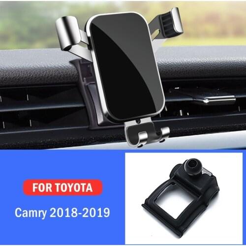 Car Mobile Phone Holder Special Air Vent Mounts Stand GPS Gravity Navigation Bracket For Toyota Camry 2018 2019 Car Accessories