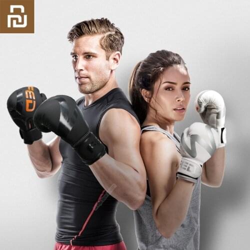 Youpin FED Kick Boxing Gloves for Men Women PU Karate Muay Thai Guantes De Boxeo Free Fight MMA Sanda Training Adults Equipment