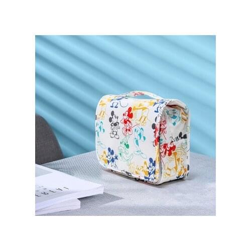 Disney Mickey Colorful Anime Figures Cartoon Product Cosplay Accessories Storage Bag Makeup Travel Unisex Gift