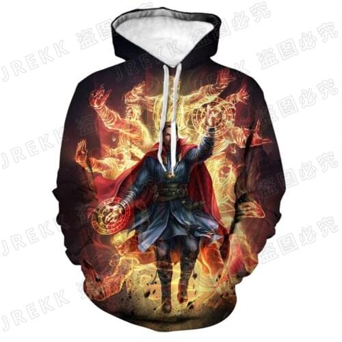 Doctor Strange 3D Print Hoodies Long Sleeve Men Women Children Fashion Pullover Sweatshirts Streetwear Boy Girl Kids Cool Coat