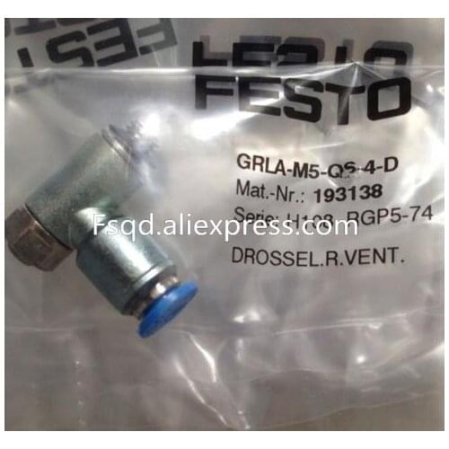 GRLA-M5-QS-4-D 193138 FESTO one-way throttle valve original authentic
