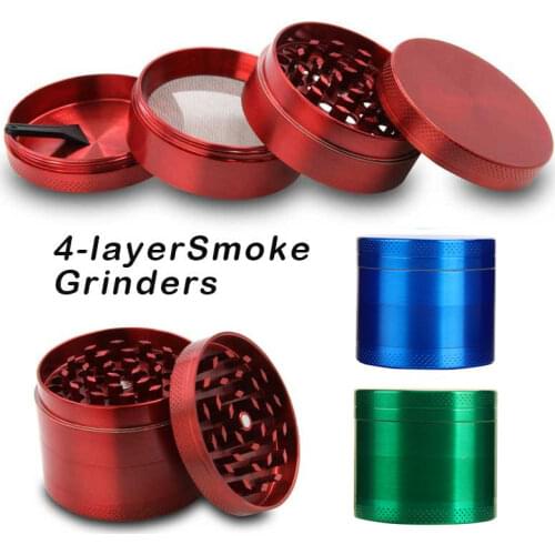 4 Layers Mini Cute Metal Tobacco Grinder Weed Grinder Zinc Alloy Dry Herb Smoke Accessories Hemp Pepper Pot Spice Mill Grinder
