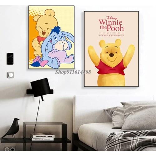 Canvas Painting Disney Classic Modern Anime Winnie The Pooh Tigger Posters Prints Wall Art Pictures for Children Room Home Decor