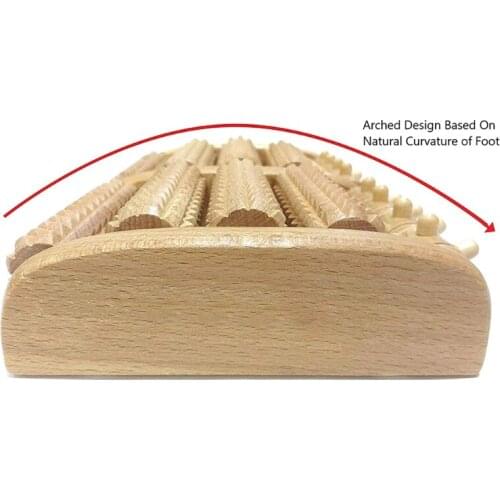 M89F Dual Foot Massager Roller Wood Rollers Relax Relieve Heel Arch Pain Stress Relief Tool Relaxation Gifts for Men Women