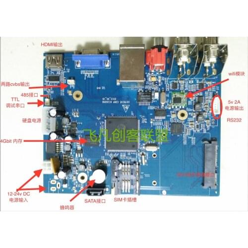 For Hsi hi3520DV200 development board 4G PCIE interface CVBS HDM VGAI output onboard wifi