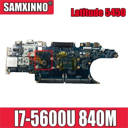 For DELL Latitude 5450 E5450 I7-5600U 840M Laptop Mainboard CN-017FG2 017FG2 ZAM71 LA-A903P SR23V N15S-GT-S-A2 DDR3 MOTHERBOARD