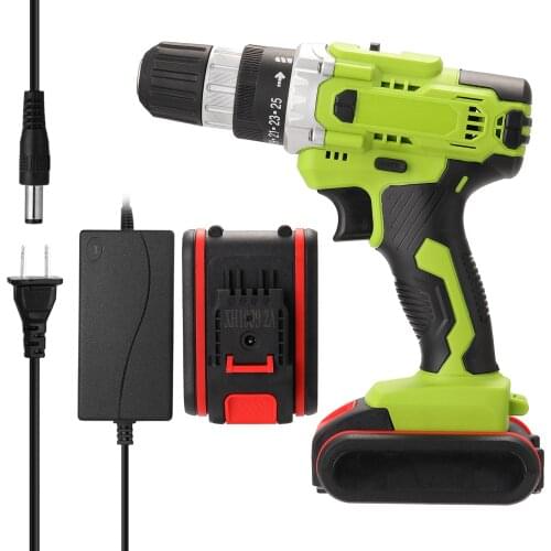 21V Multifunctional Screwdriver Cordless Electric Screwdriver Electric Drill High-power Wireless Rechargeable Hand Drills DIY