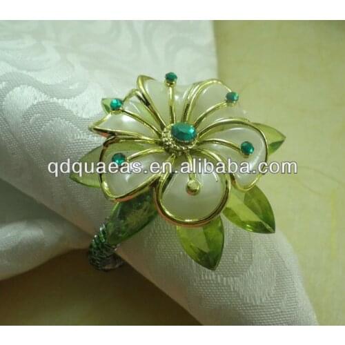 Pearl napkin rings beaded wedding , napkin holder