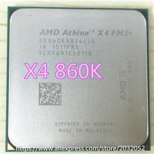 AMD Athlon X4 860K x4 860K FM2+ Quad-Core CPU properly Desktop Processor free shipping can work