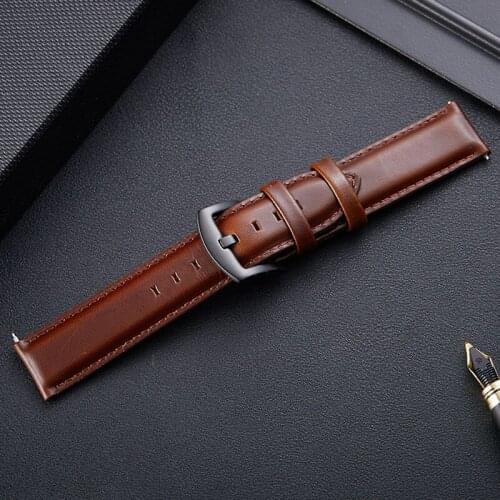 Watchband Soft Calf Genuine Leather Watch Strap 18mm 20m Quick Release Watch Band For Tissot Seiko Accessories Wristband