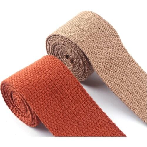 38mm Wide Natural Cotton Plain Webbing Garment Backpack For Canvas Bag Purse Strap Handles Belt,For Tote Bag Upholstery Webbing