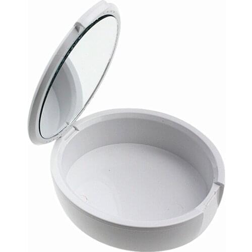 Dental Products Orthodontic Retainer Mouthguard White Dentures Storage Case With Mirror Box Save Dentist