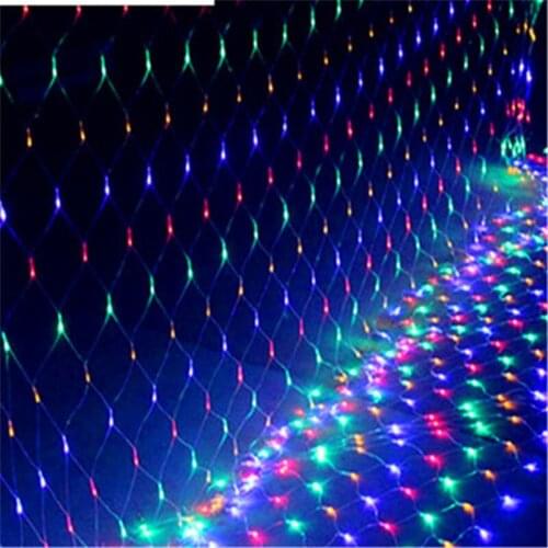 LED Light 1.5 * 1.5 M / 2 * 2 M / 3 * 2 M / 6 * 4 M 8 kinds of patterns of weaving rope Christmas lights Holiday lights garden l
