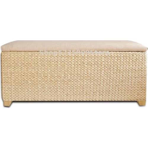 Rattan Storage Stool Storage Stool Can Be Used As An Extra Large Multifunctional Storage Box Solid Wood Sofa Stool Shoe Stool