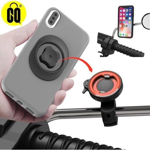 Universal Rearview Mirror Cell Phone Holder Stand,Adjustable 360° Rotation Universal Smart Mobile Phone GPS stand