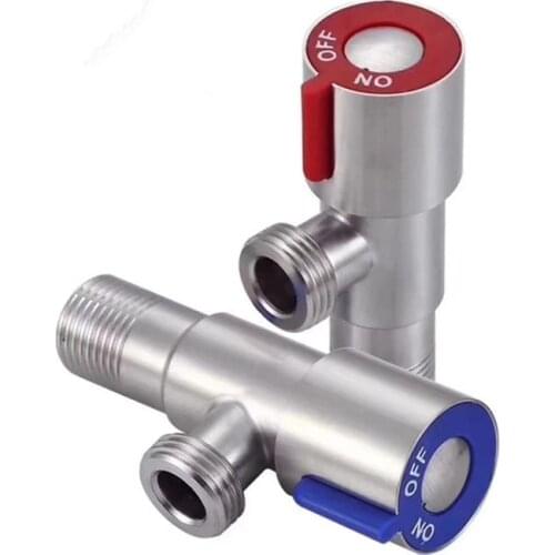 MTTUZK G1/2" 304 stainless steel angle valve thickened toilet water Stop valve hot or cold filling valves