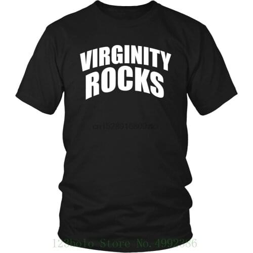 Virginity Rocks Shirt Funny Skippy The Virgin T Shirt No Sex Virginity Rocks New Men Cotton Tshirt
