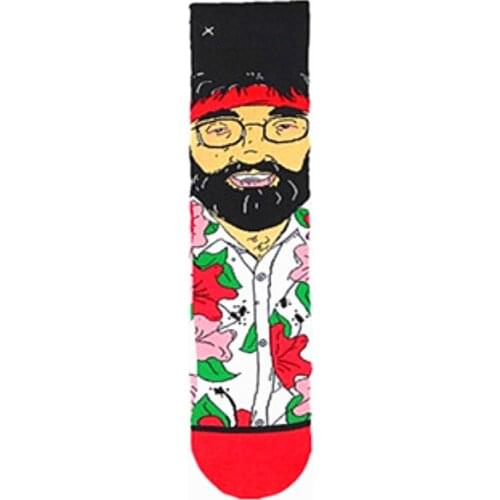Winter Cotton Mens Socks Cartoon Alien Tiptoe Heel Tthickening Comfortable Soft High Quality Skateboard Tube Warm towel socks
