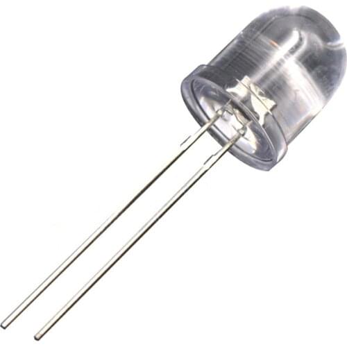 10PCS 10MM F10 DIP LED Round water clear long legs RED / TRUE GREEN / BLUE / YELLOW / WHITE ULTRA BRIGHT 20mA LAMPS LIGHT BEADS