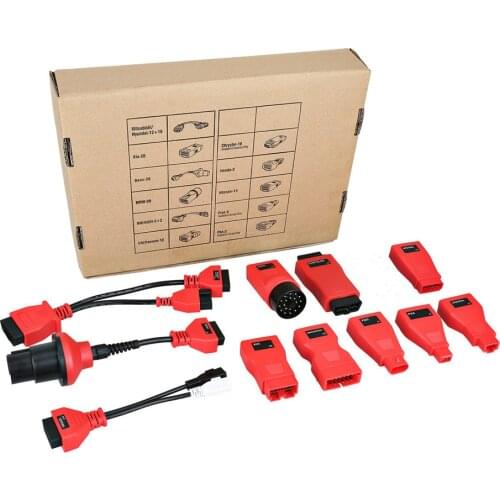 Autel DS808 Ds808k Full Kit Adapters Connectors 11Pcs Diagnose Vehicles Before 2002 for Benz BMW Kia Nissan GM VW PSA-2 Fiat