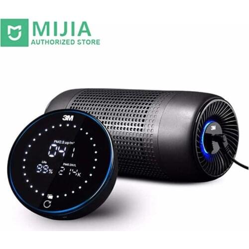 Xiaomi 3M car air purifier LED display air quality monitor set to remove odor and smoke pM2.5 smart multifunctional purifier