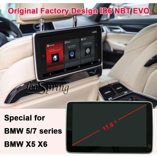 11.6 inch Android System Car Headrest Bracket Multimedia Player Special for BMW 5/7 series ,X5 X6 GT5 2013-2016 (2pcs)