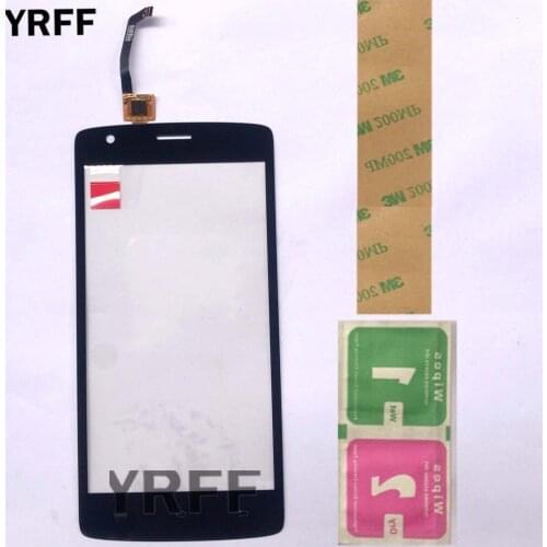 5.0'' Touch Screen Glass Digitizer For Fly FS510 Nimbus 12 FS 510 Touch Glass Sensor Digitizer Panel Mobile Phone 3M Glue Wipes
