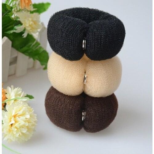 Long curly hair stick sweet meat ball head hair curler hairdressing tool Hair Bun Maker Donut