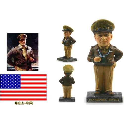 Hot Sale U.S General MacArthur Creative Resin Crafts World Celebrity Statue Tourism Souvenir Gifts Collection Home Decortion