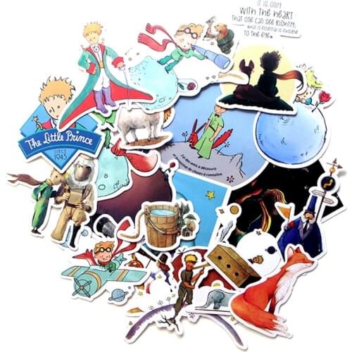 JF870 23Pcs/set The Little Prince and Fox Cartoon Anime Stickers Laptop Skateboard Graffiti Stickers Journal Kids Decals Phone