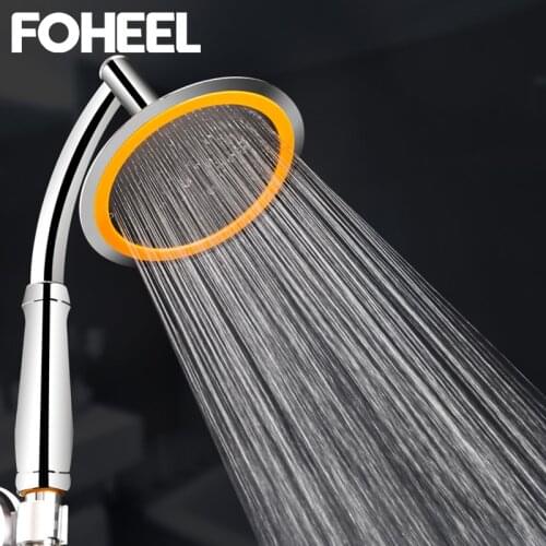 FOHEEL Big 6 Inch High Pressure Bathroom Rainfall Shower SPA Shower Head Shower Head Water Saving Rain Handheld Shower Home Use