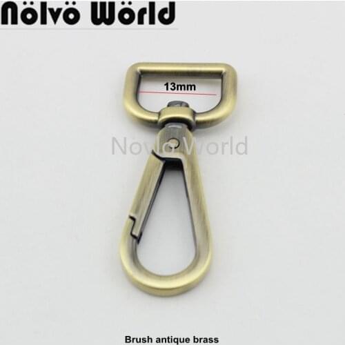 Nolvo World 13-16-19-25-32-38mm 6 colors Customized Size Bag Accessory Ring Swivel Bag Metal Buckle Clasp Bag Lobster Hooks